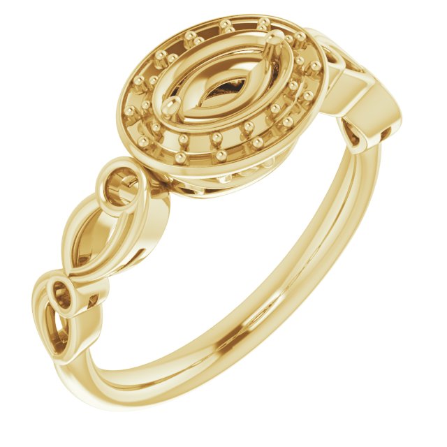 Halo-Style Sculptural Engagement Ring