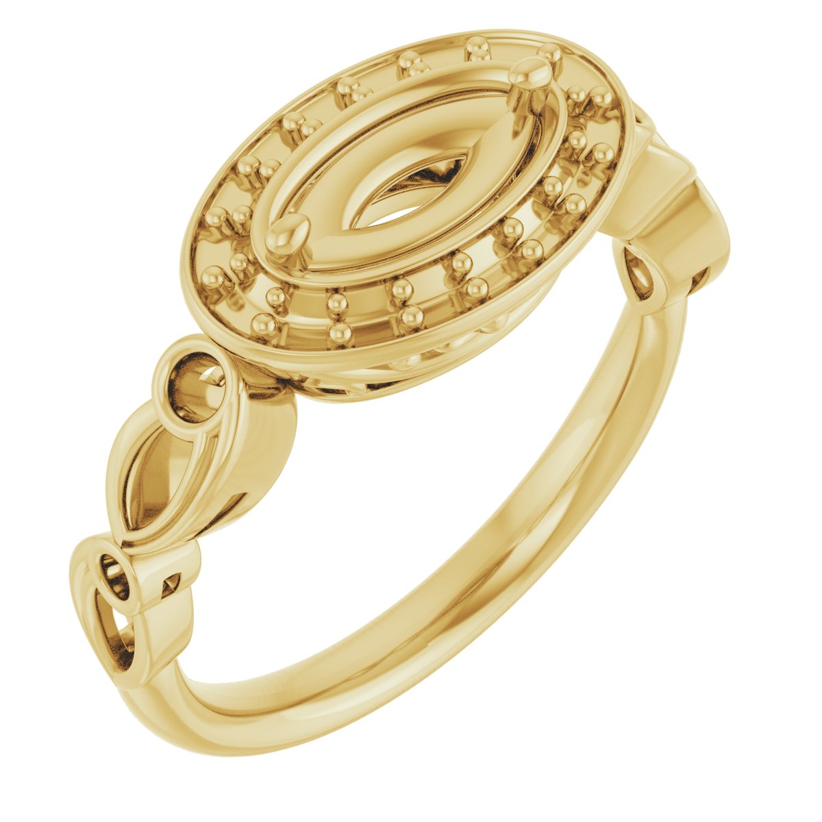 Halo-Style Sculptural Engagement Ring
