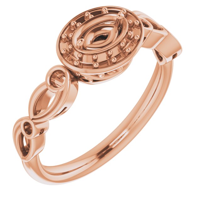 Halo-Style Sculptural Engagement Ring