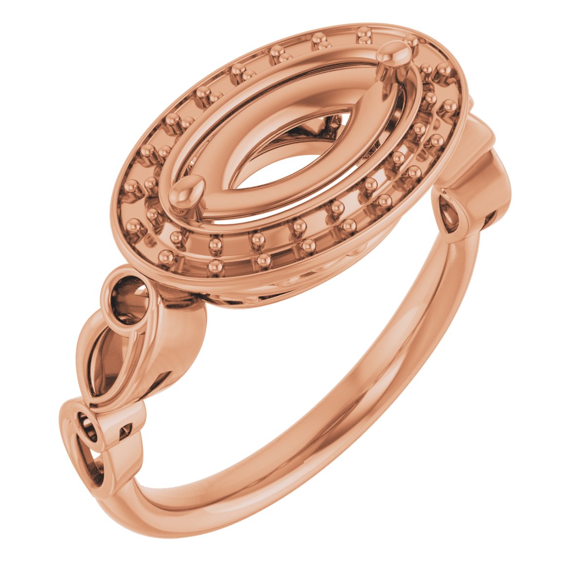 Halo-Style Sculptural Engagement Ring