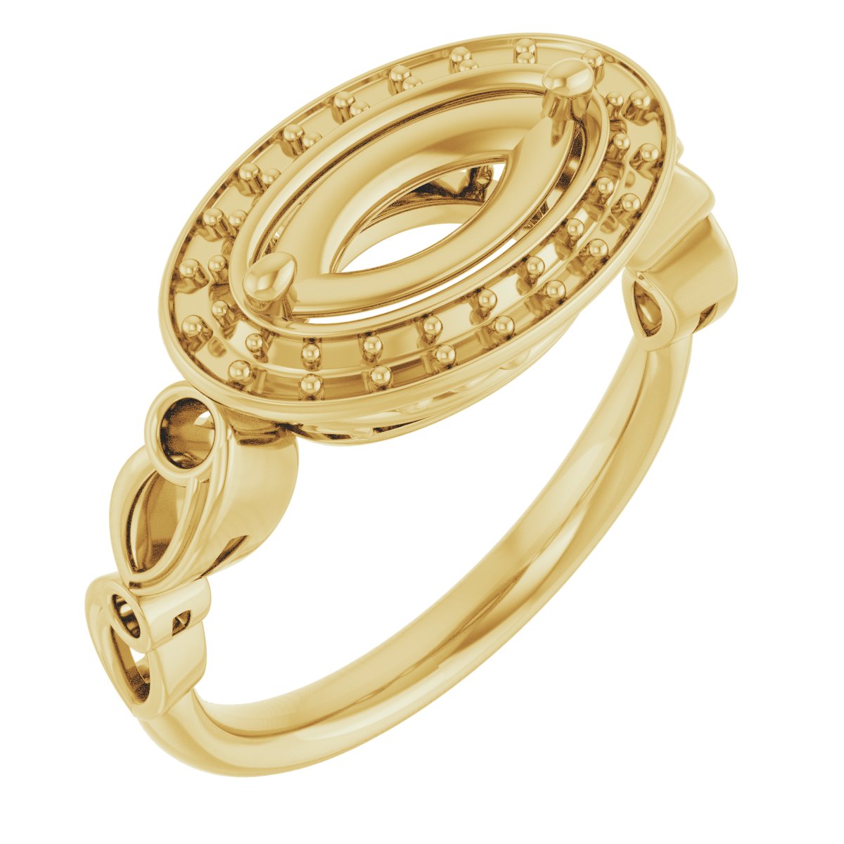 Halo-Style Sculptural Engagement Ring