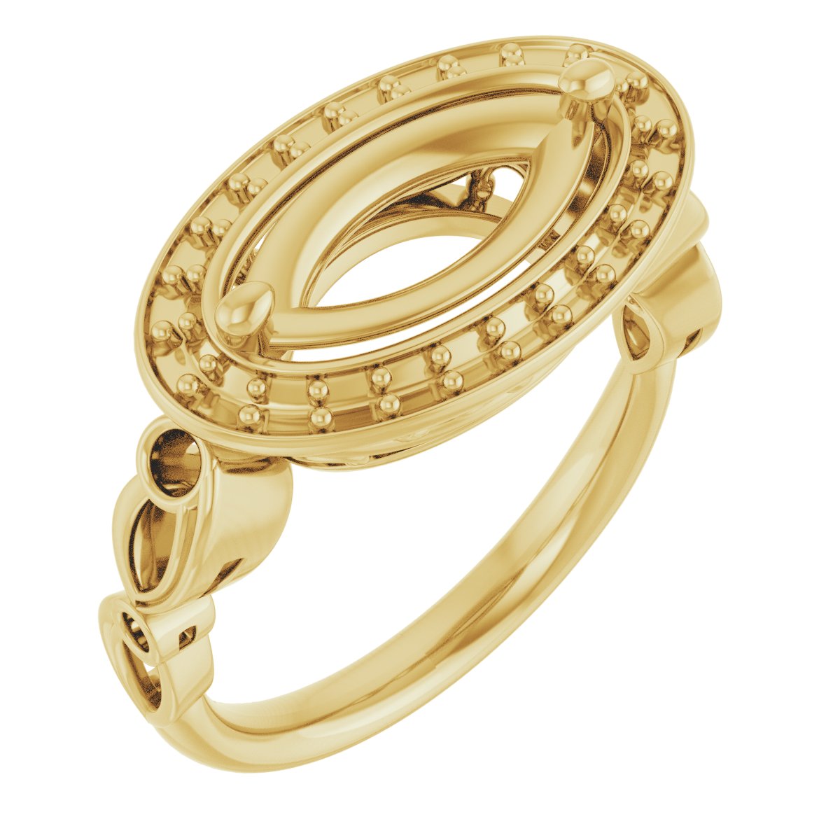 Halo-Style Sculptural Engagement Ring