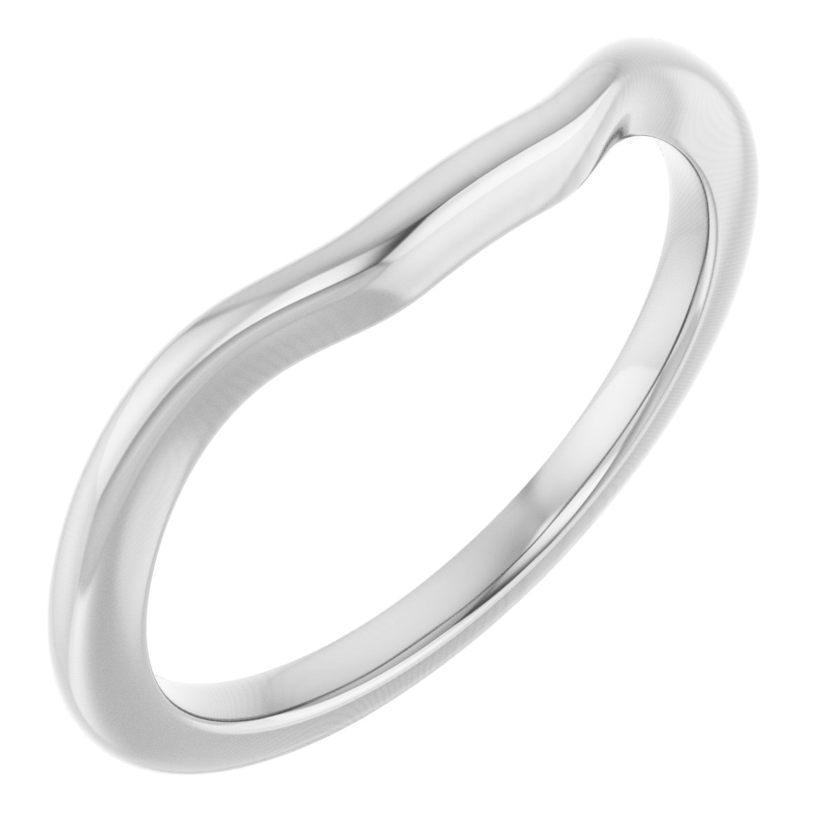 14K White Matching Band