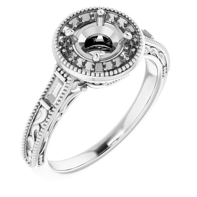 Halo-Style Engagement Ring