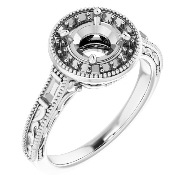 Halo-Style Engagement Ring