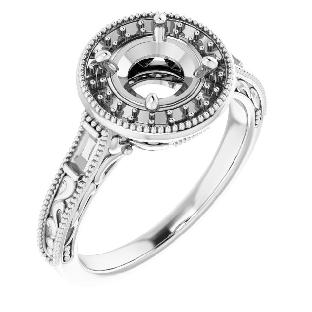 Halo-Style Engagement Ring