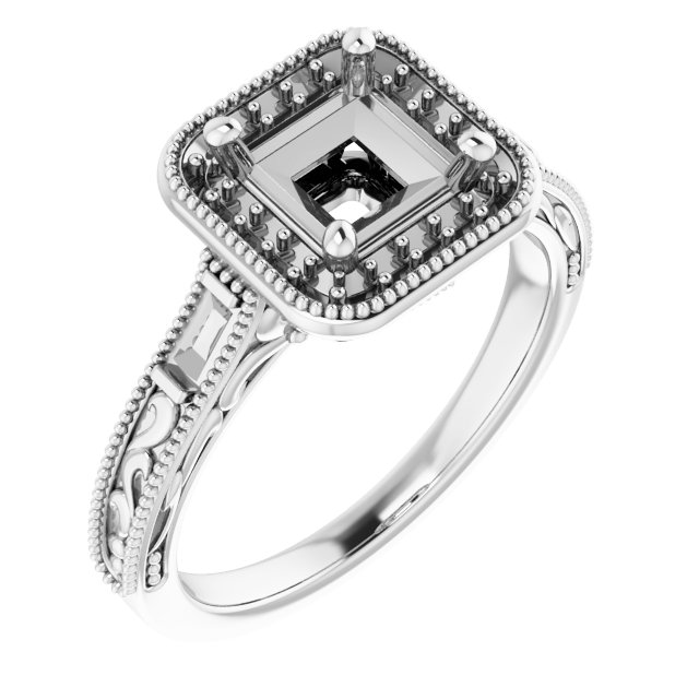 Halo-Style Engagement Ring