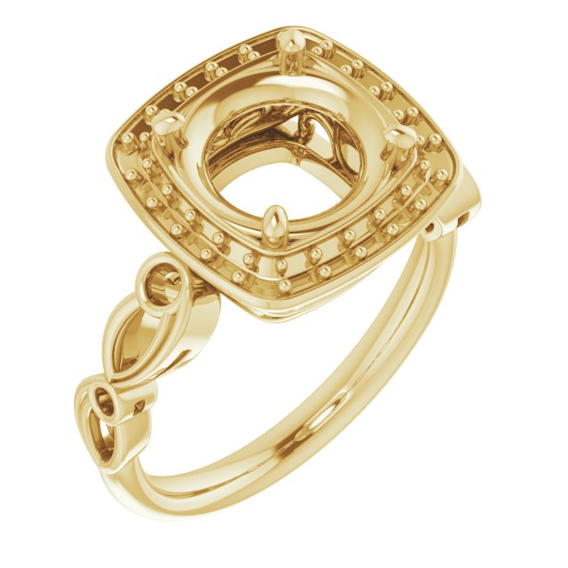 Halo-Style Sculptural Engagement Ring