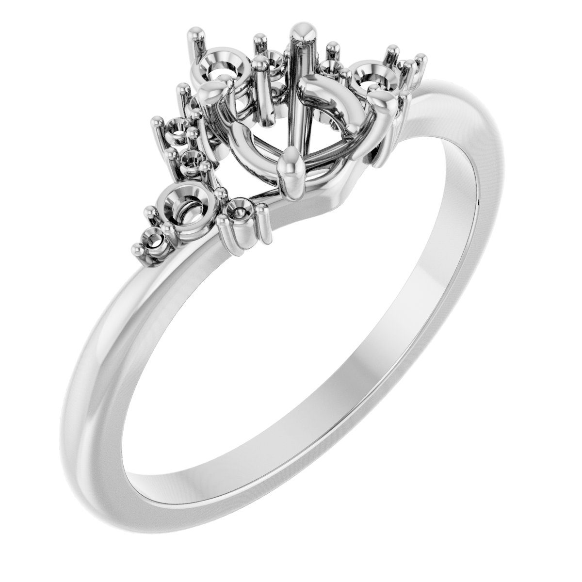 Accented Engagement Ring or Band