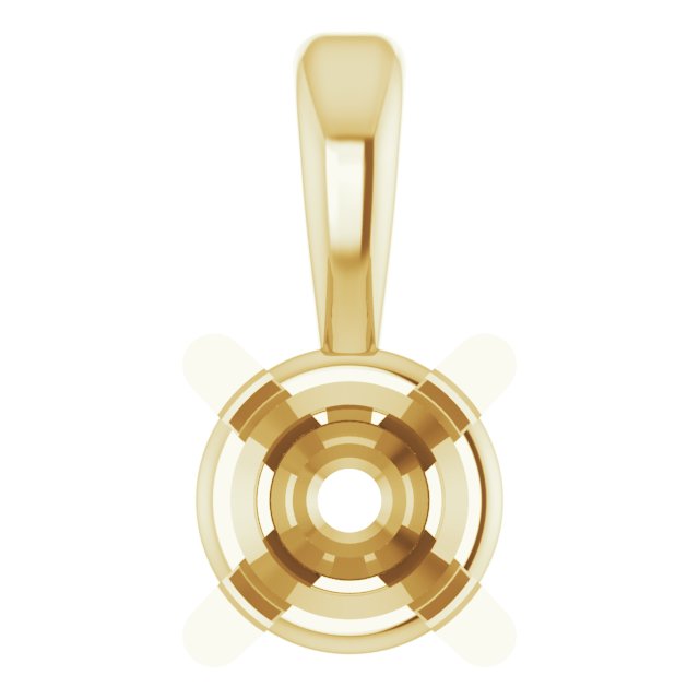 Round Pre-Notched Basket Pendant