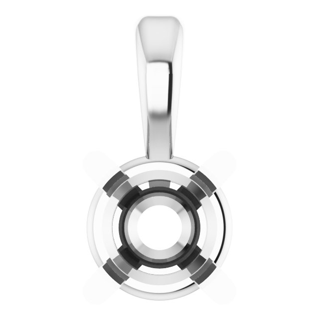 Round Pre-Notched Basket Pendant