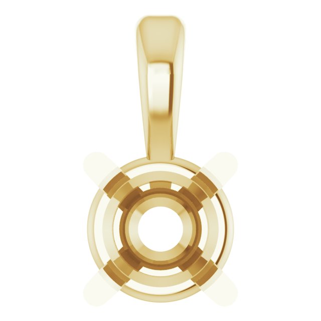 Round Pre-Notched Basket Pendant