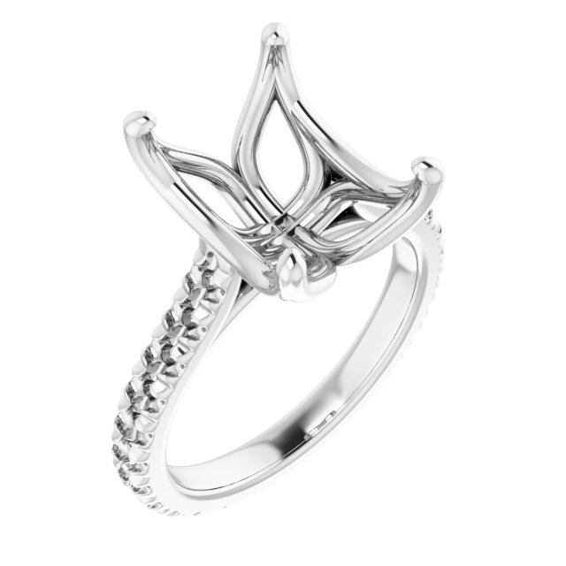 Accented Eternity-Style Engagement Ring