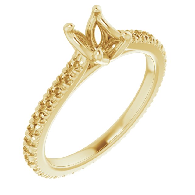 Accented Eternity-Style Engagement Ring