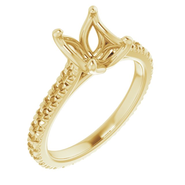 Accented Eternity-Style Engagement Ring