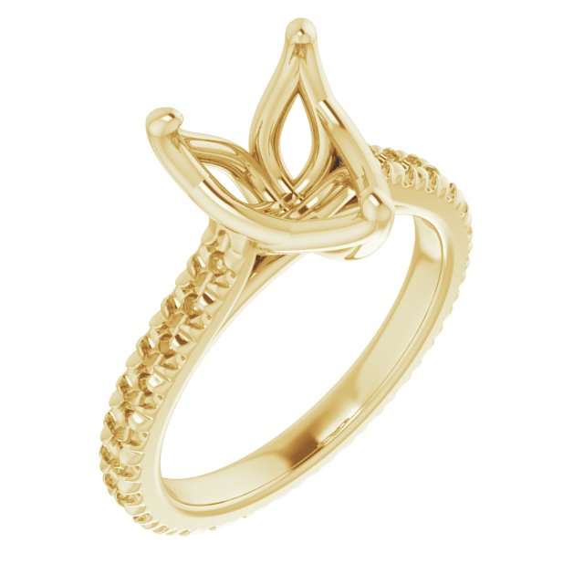 Accented Eternity-Style Engagement Ring