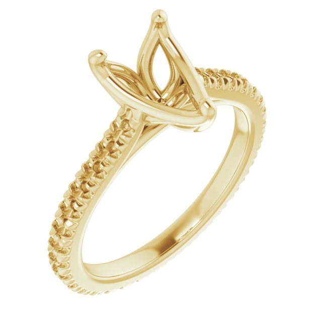 Accented Eternity-Style Engagement Ring