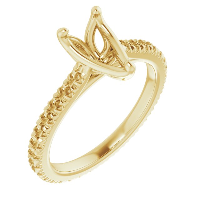 Accented Eternity-Style Engagement Ring