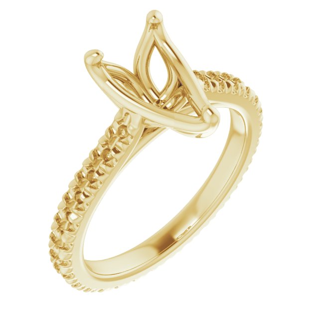 Accented Eternity-Style Engagement Ring