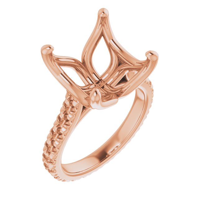 Accented Eternity-Style Engagement Ring