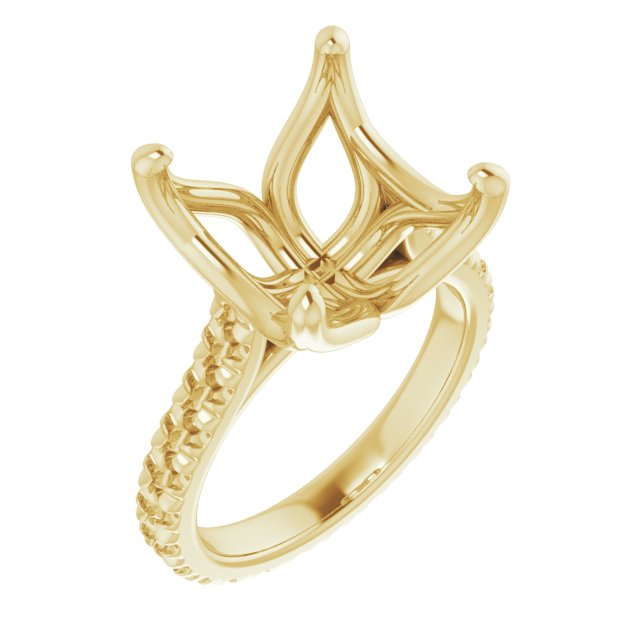 Accented Eternity-Style Engagement Ring