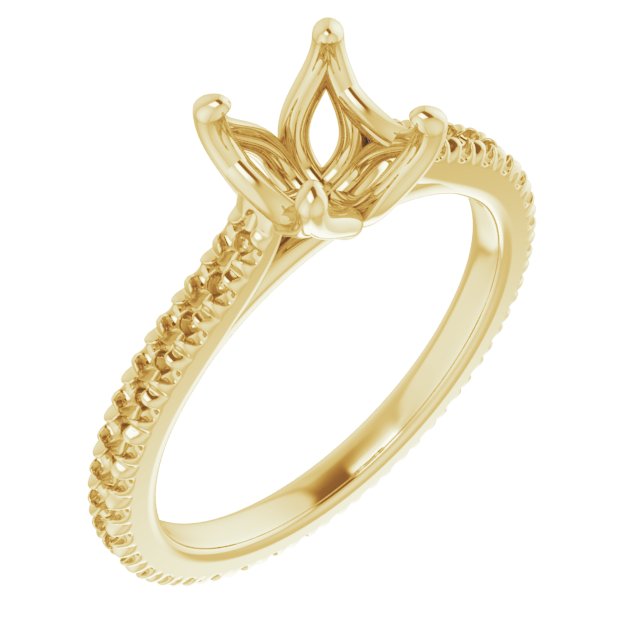 Accented Eternity-Style Engagement Ring