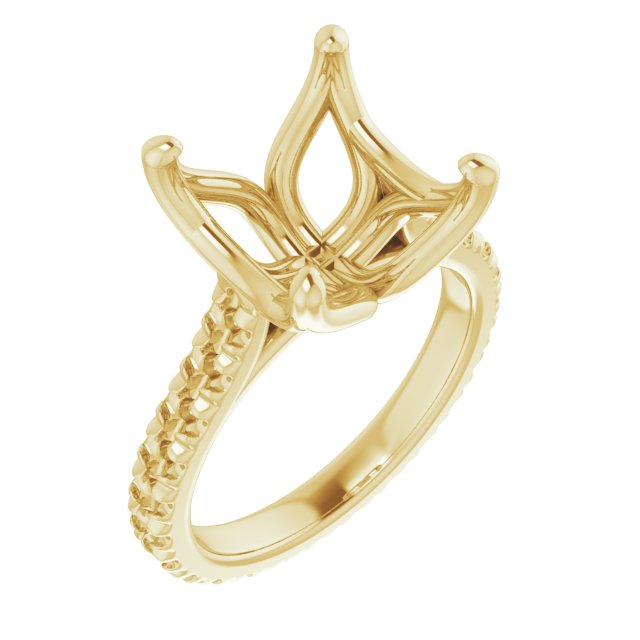 Accented Eternity-Style Engagement Ring