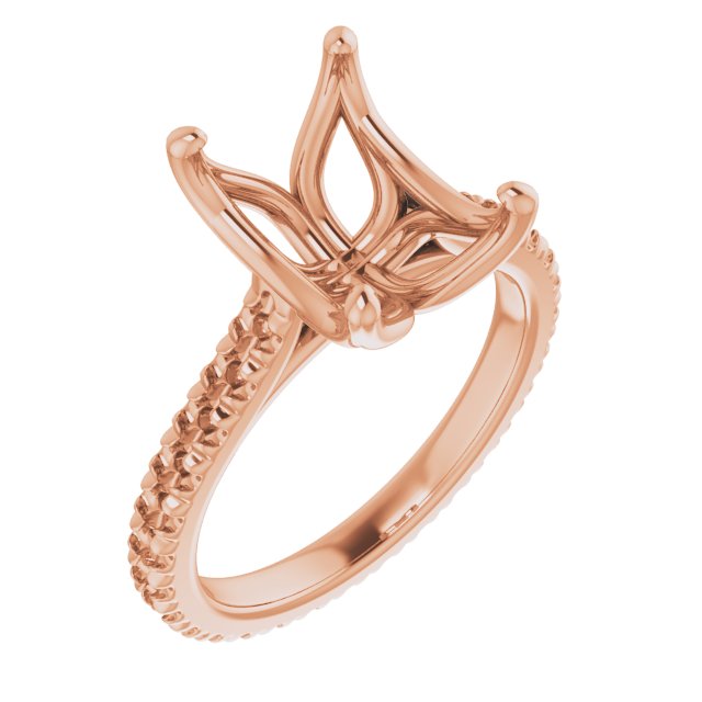 Accented Eternity-Style Engagement Ring