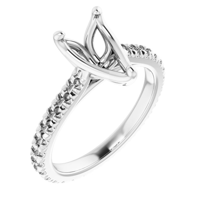 Accented Eternity-Style Engagement Ring
