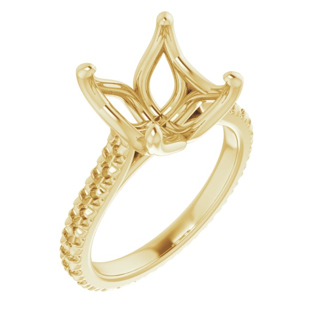 Accented Eternity-Style Engagement Ring