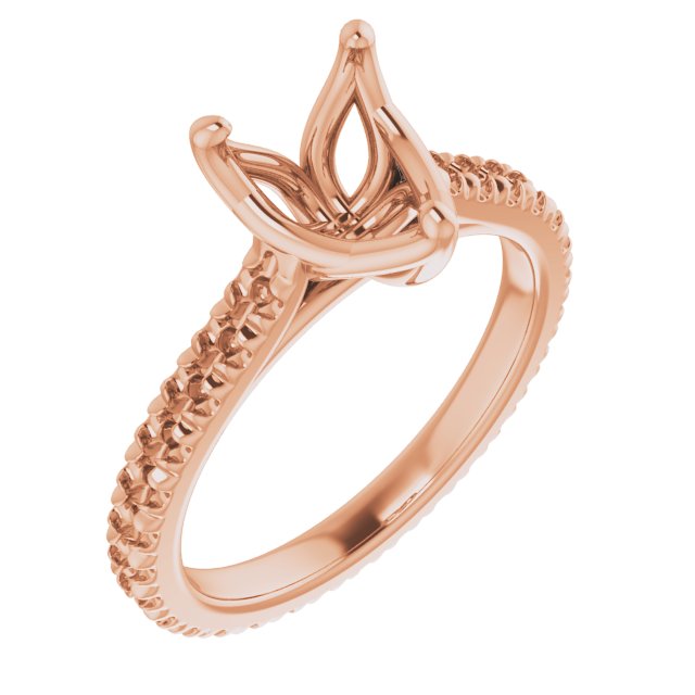 Accented Eternity-Style Engagement Ring