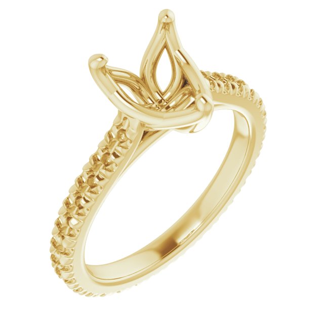 Accented Eternity-Style Engagement Ring