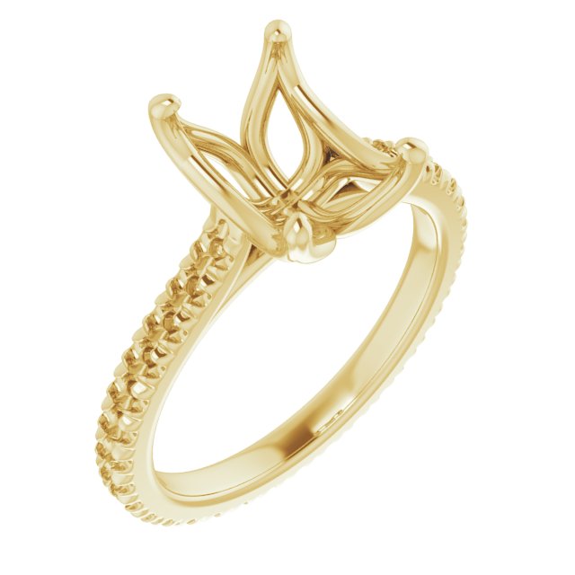Accented Eternity-Style Engagement Ring