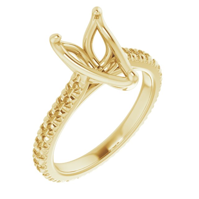 Accented Eternity-Style Engagement Ring