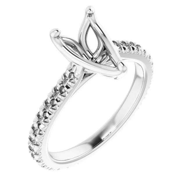 Accented Eternity-Style Engagement Ring