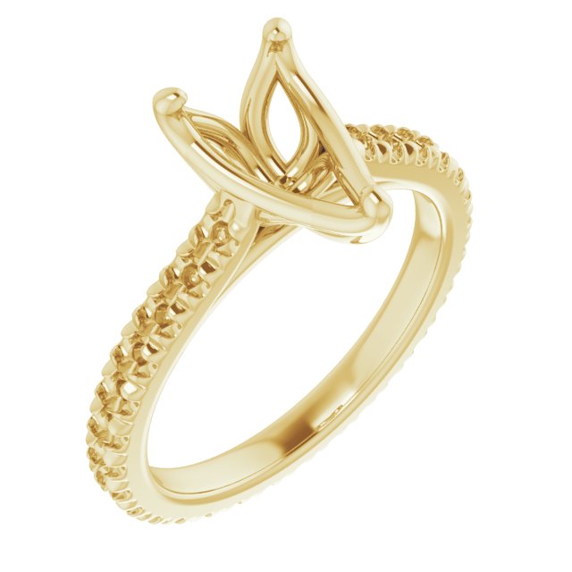 Accented Eternity-Style Engagement Ring