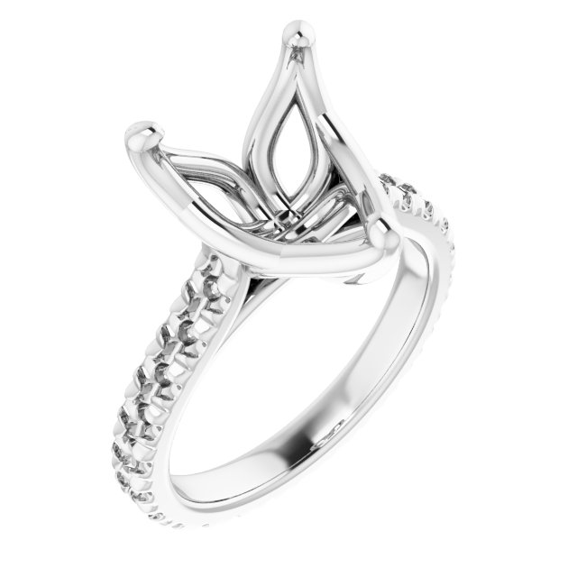 Accented Eternity-Style Engagement Ring