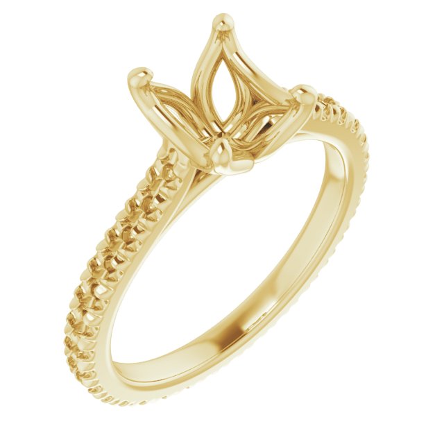 Accented Eternity-Style Engagement Ring