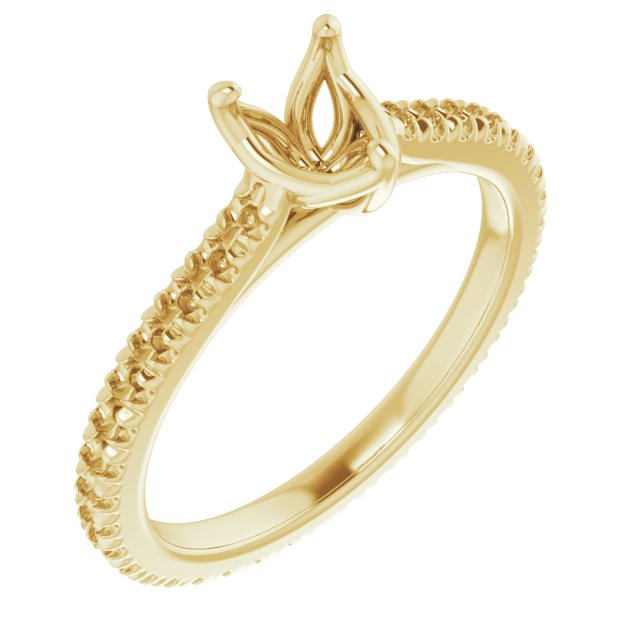 Accented Eternity-Style Engagement Ring