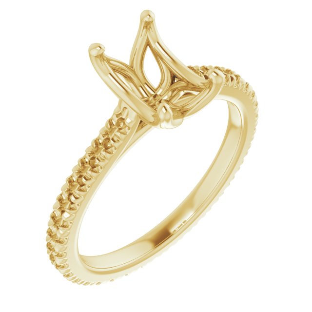 Accented Eternity-Style Engagement Ring