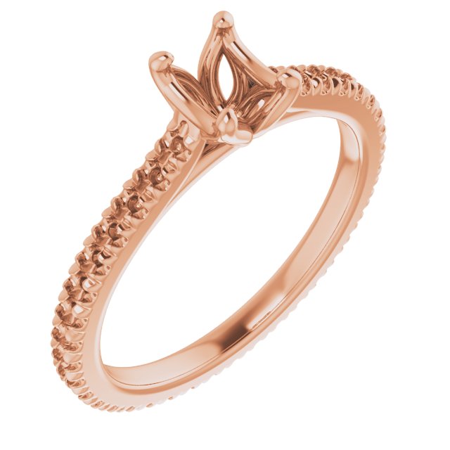 Accented Eternity-Style Engagement Ring
