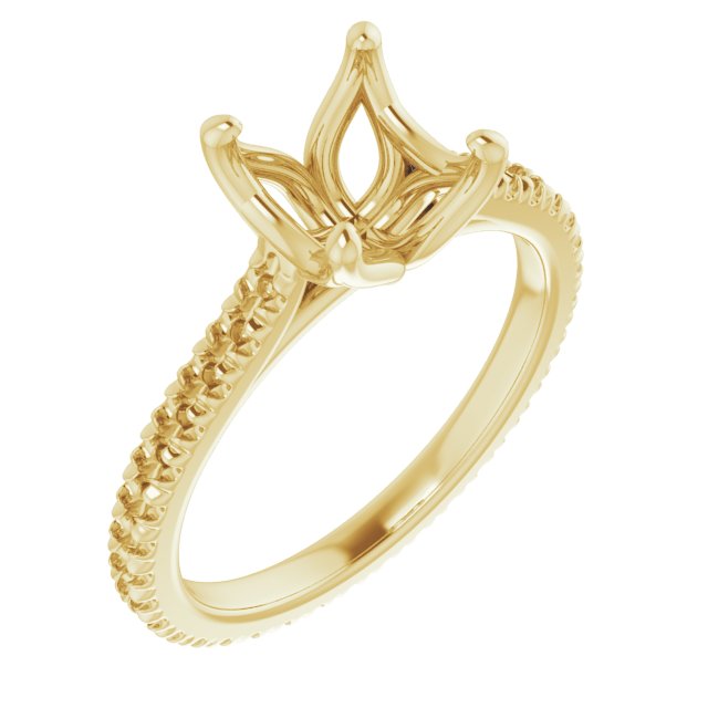 Accented Eternity-Style Engagement Ring