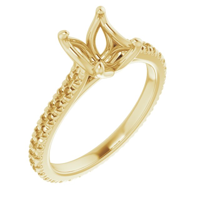 Accented Eternity-Style Engagement Ring