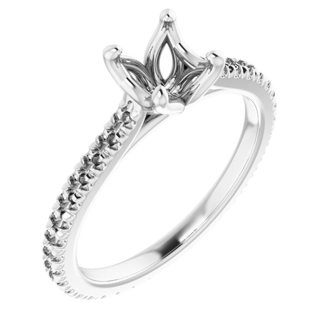 Accented Eternity-Style Engagement Ring