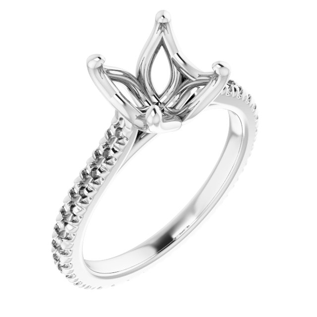 Accented Eternity-Style Engagement Ring