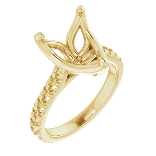 Accented Eternity-Style Engagement Ring