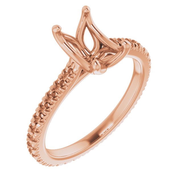 Accented Eternity-Style Engagement Ring