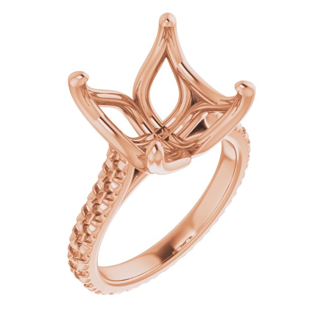 Accented Eternity-Style Engagement Ring