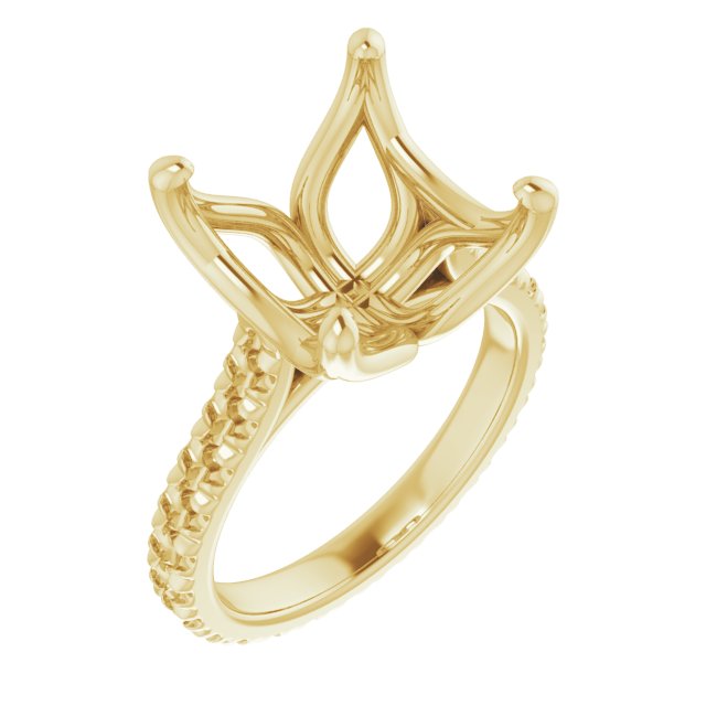 Accented Eternity-Style Engagement Ring