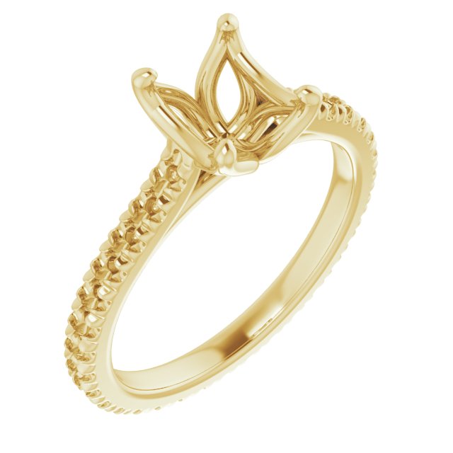 Accented Eternity-Style Engagement Ring